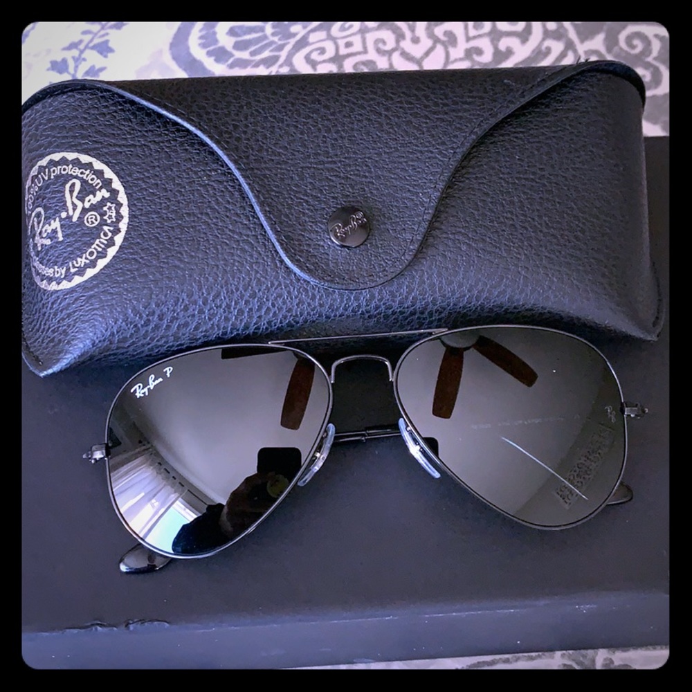 Ray ban polarized aviation sunglasses